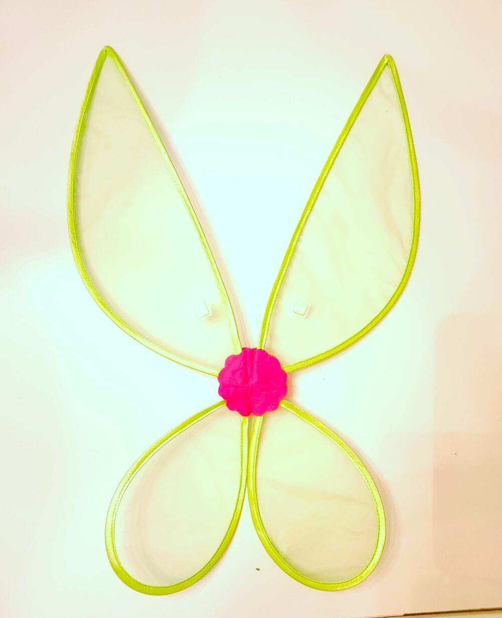 Adult Fairy Wings Green Pink Fae Renaissance Faire Cosplay Costume 25"